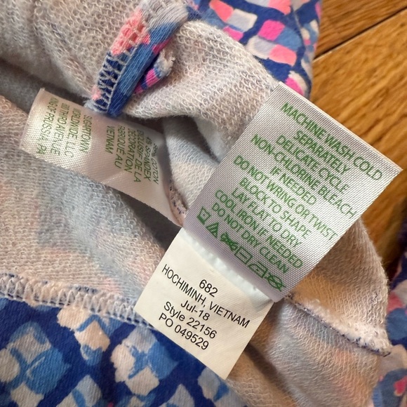 Lilly Pulitzer UPF 50+ Skipper Popover Multi Royal Purple Jacket Women’s Size M - Picture 8 of 15